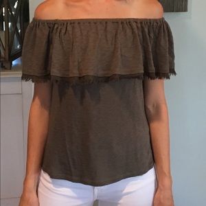 Splendid off the shoulder top